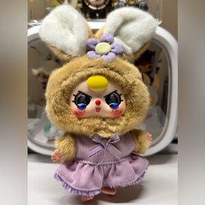 Baby Three Macaron Cute Bunny - Khaki Bunny